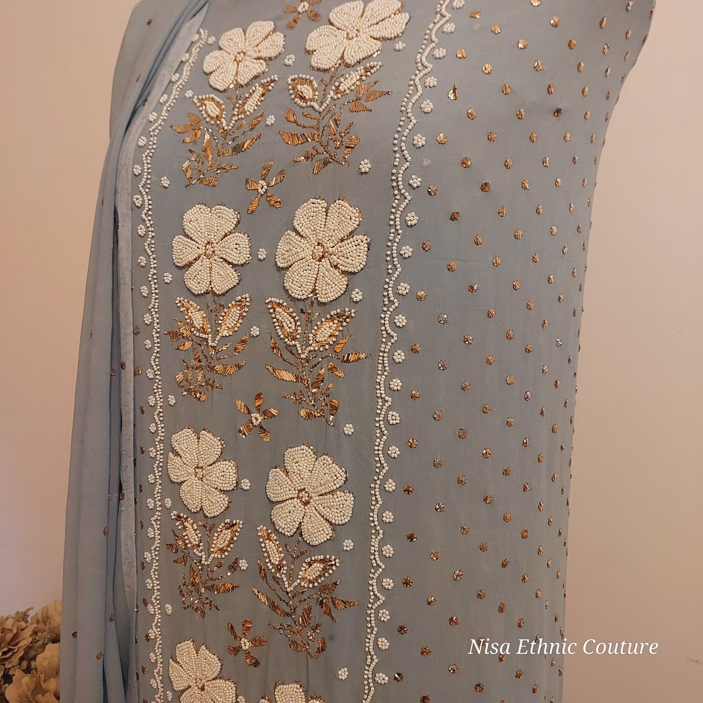 Viscose Georgette Mukaish