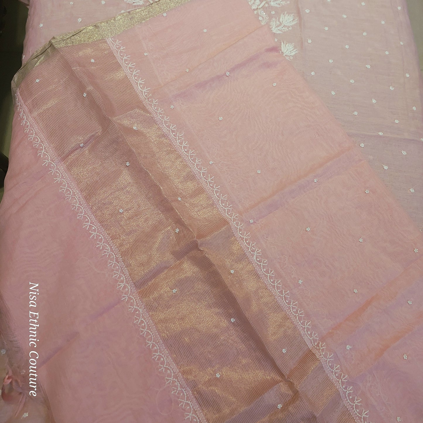 Mul Chanderi Neckline