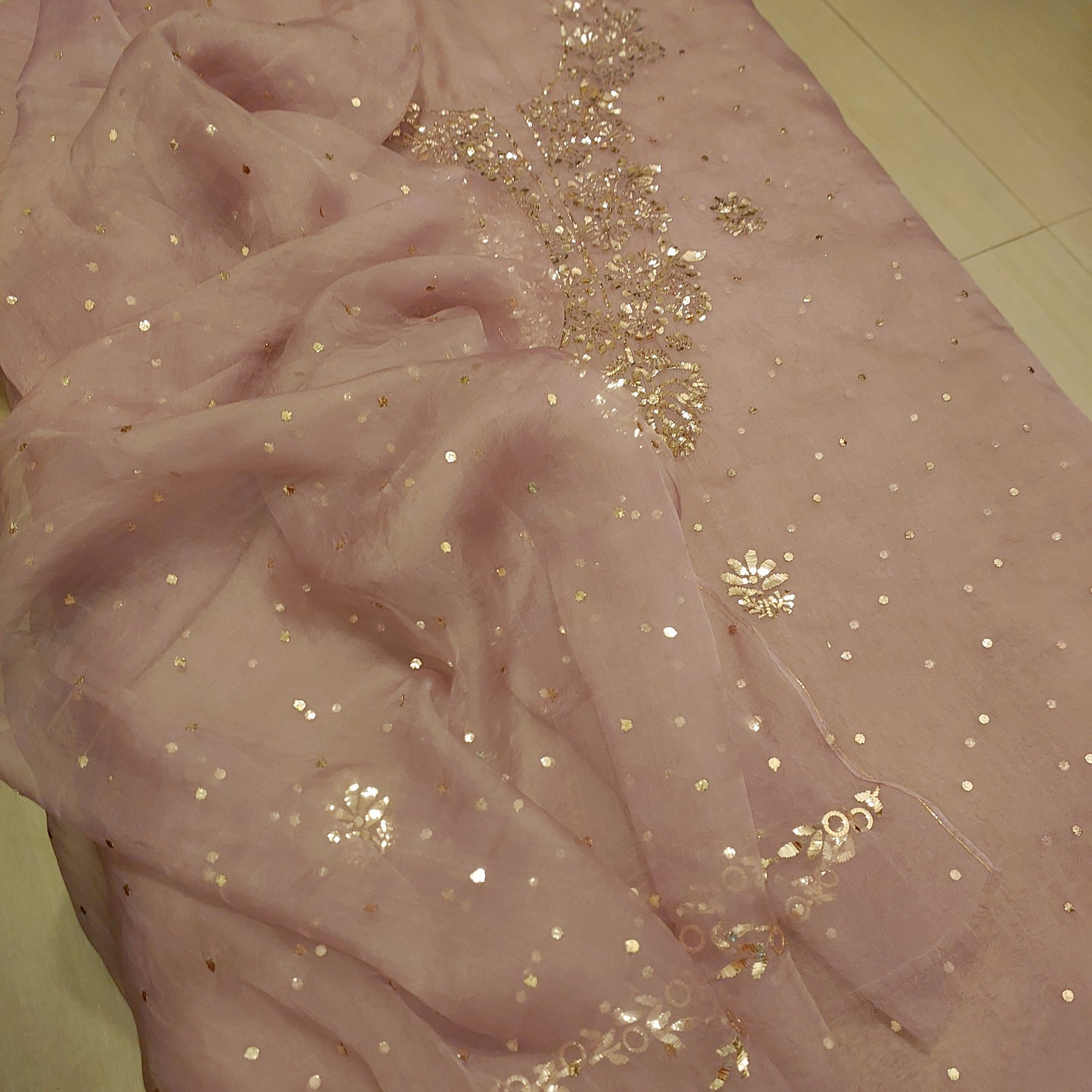Pure organza mukaish