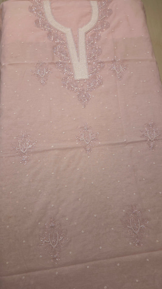 Mul Chanderi Cutdana Suit Set (lavender cutdana)