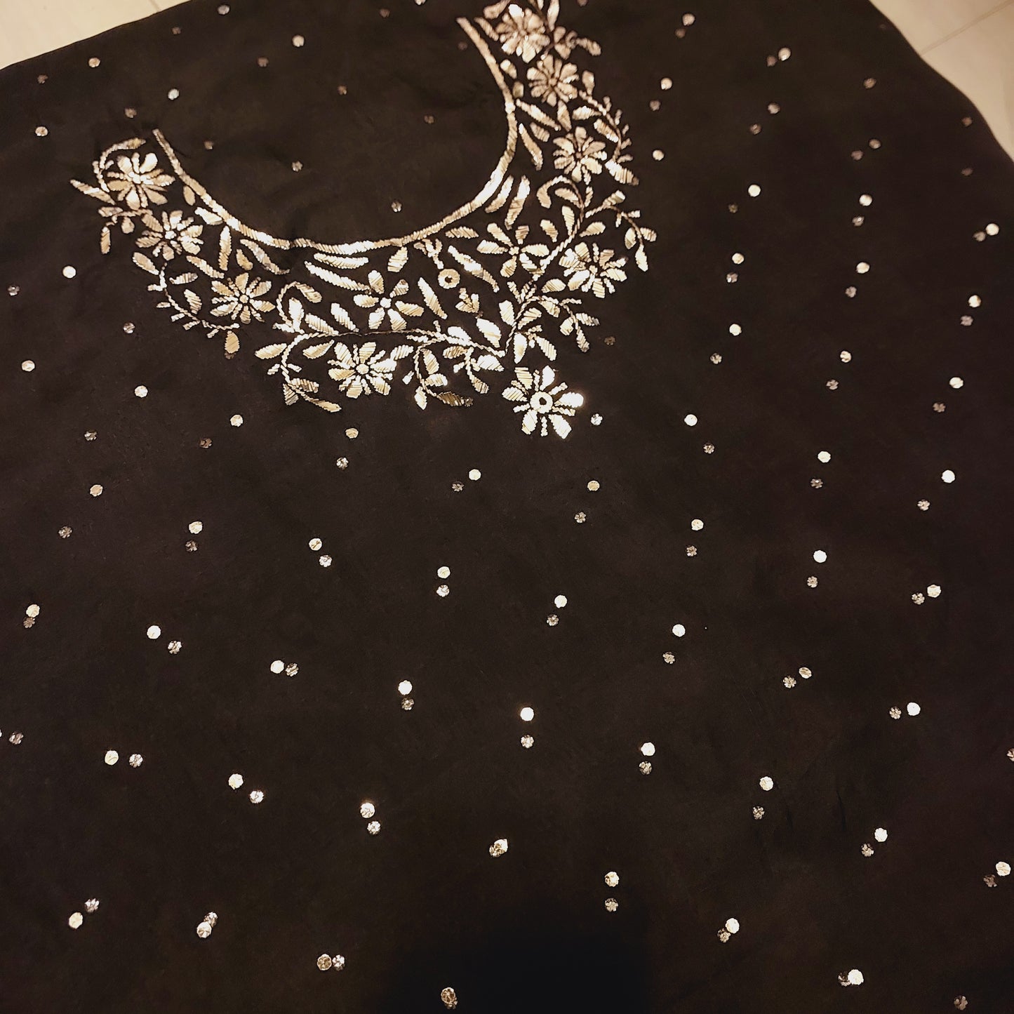 Pure Organza Mukaish Suit