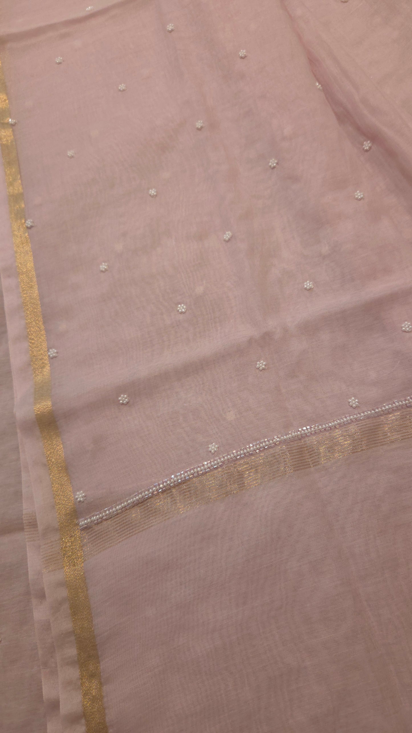Mul Chanderi Cutdana Suit Set (lavender cutdana)