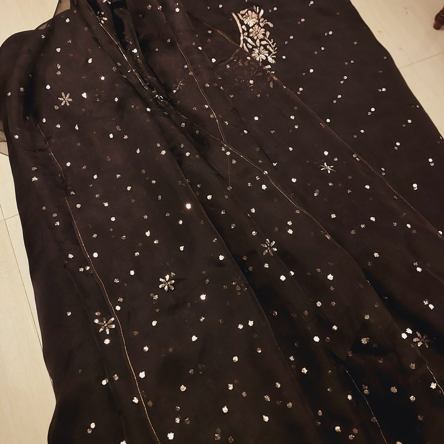 Pure Organza Mukaish Suit