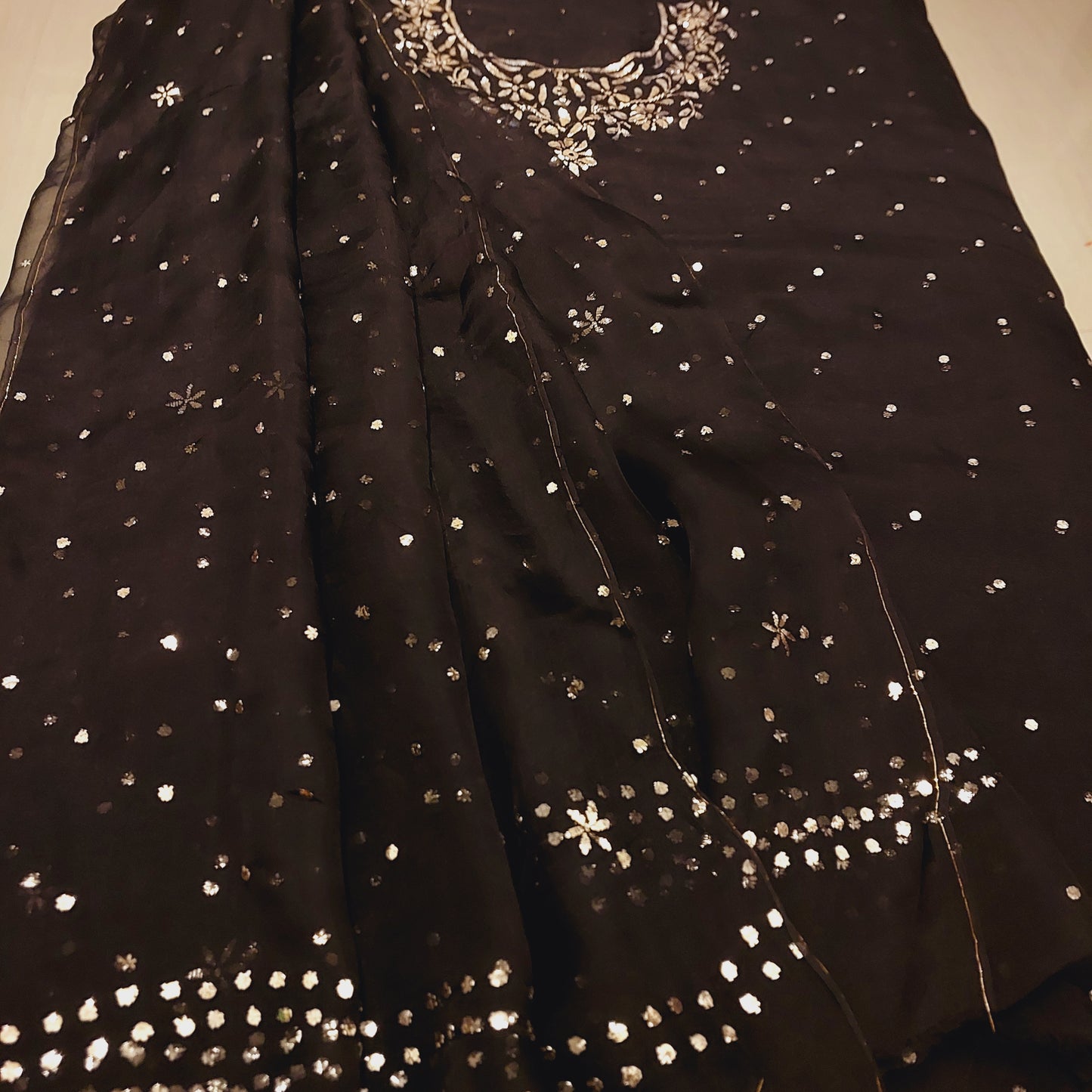 Pure Organza Mukaish Suit