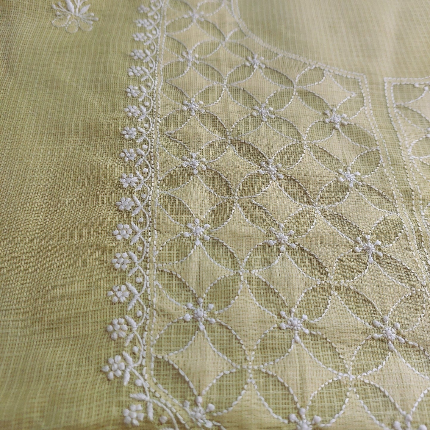 Kota doriya chikankari kurta dupatta suit