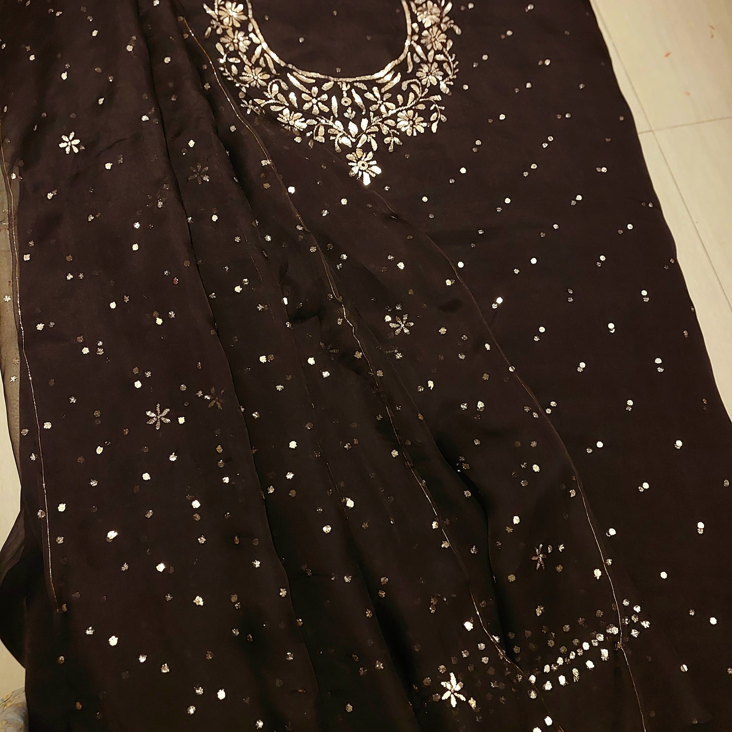 Pure Organza Mukaish Suit