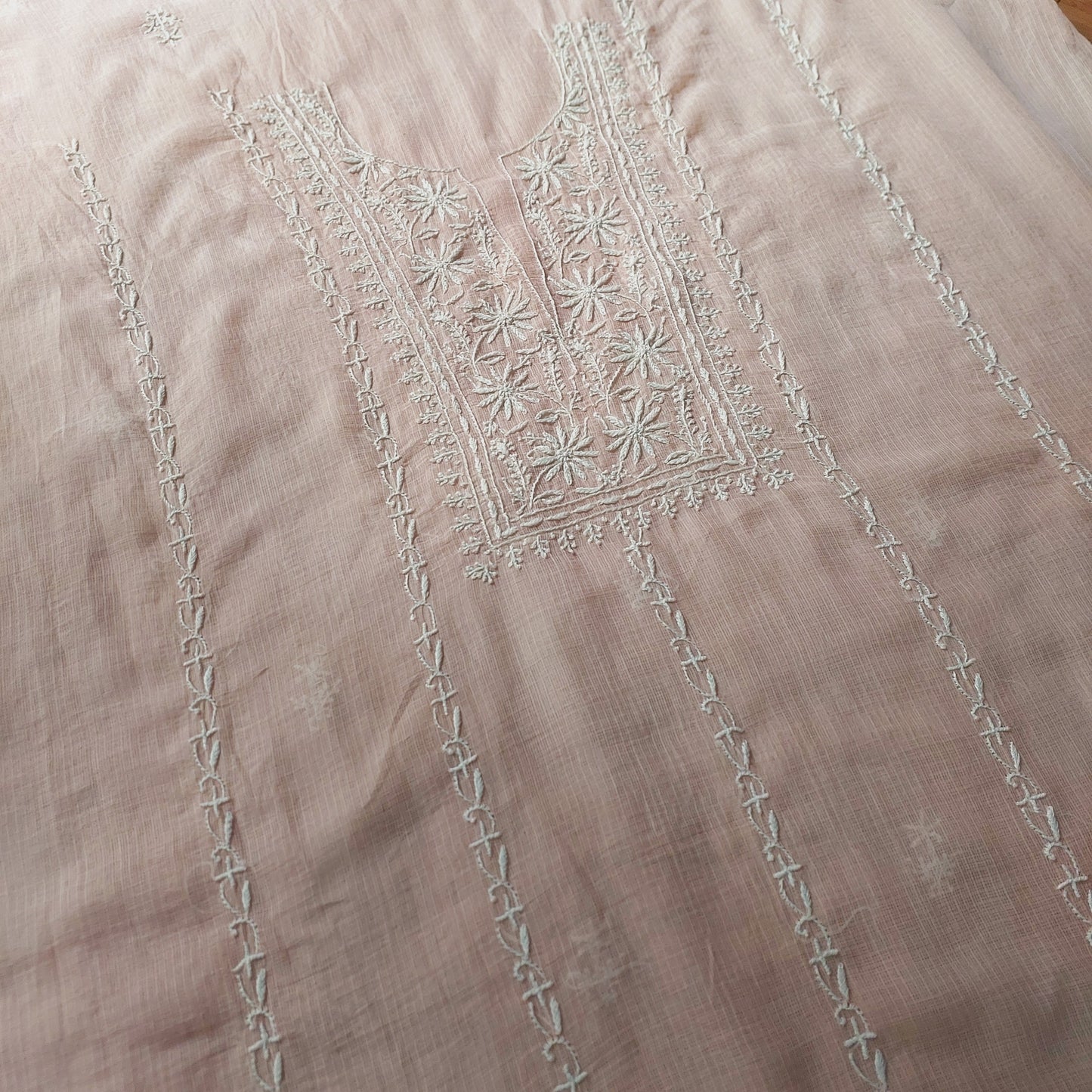 Pure kota doriya chikankari